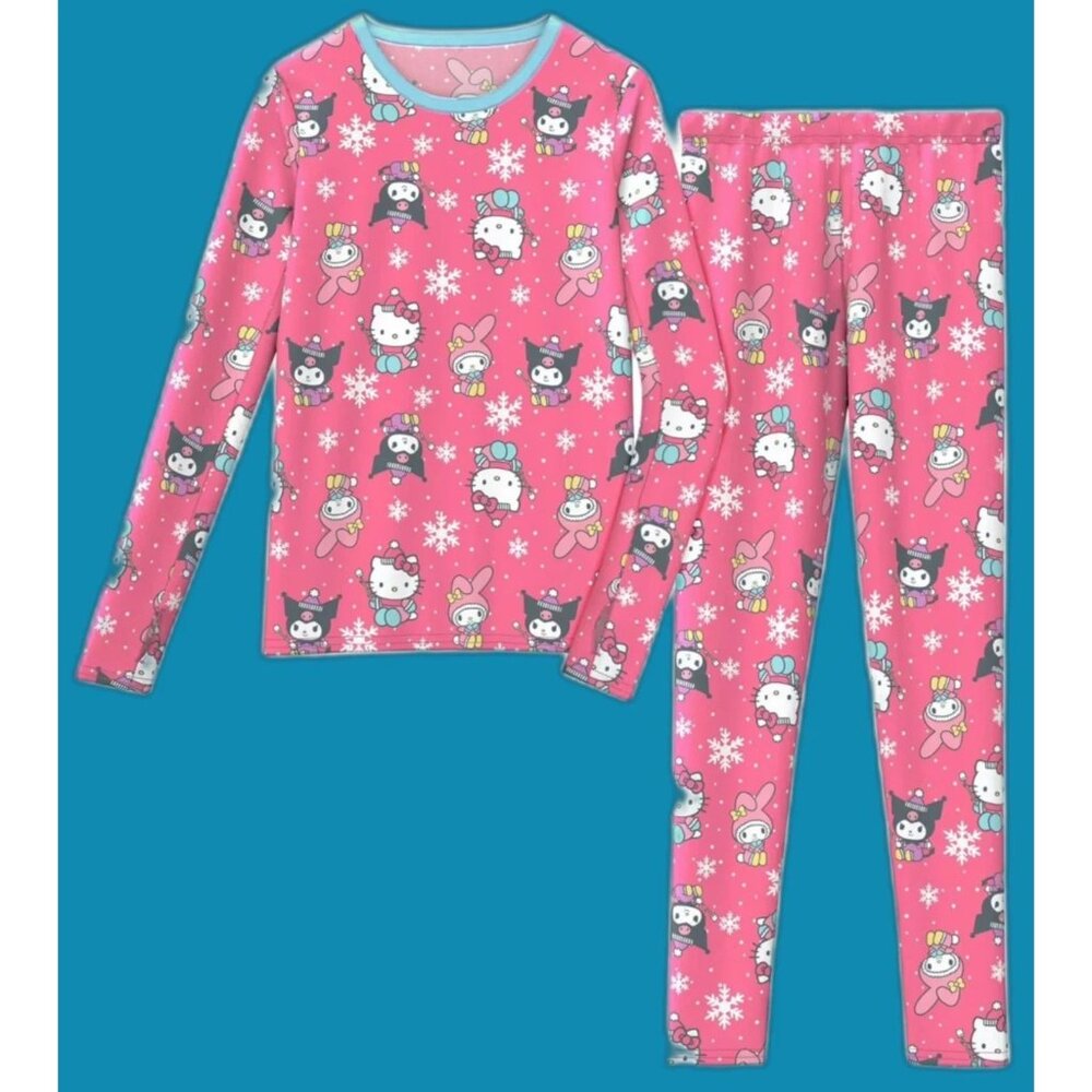 Climateright By Cuddl Duds HELLO KITTY Thermal Set GIRLS SIZE XS 4-5 NEW